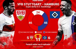 Stuttgart - Hamburg: derby istoric al fotbalului german disputat în liga a doua