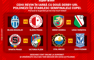 Două competiții revin puternic în oferta Superbet. Cehii și polonezii au ieșit din carantină și sunt gata pentru fotbal