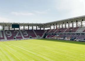Imagini spectaculoase de la Stadionul Rapid! S-a montat gazonul + imnul echipei a răsunat la stația de amplificare