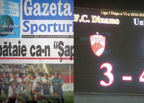 Scoruri-fluviu și „o bătaie ca-n «Șapte păcate»”! 3 meciuri-șoc din istoricul meciurilor Dinamo - U Cluj