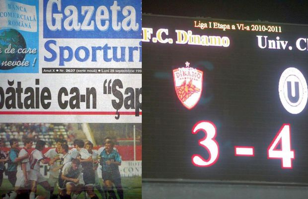 Scoruri-fluviu și „o bătaie ca-n «Șapte păcate»”! 3 rezultate-șoc din istoricul meciurilor Dinamo - U Cluj