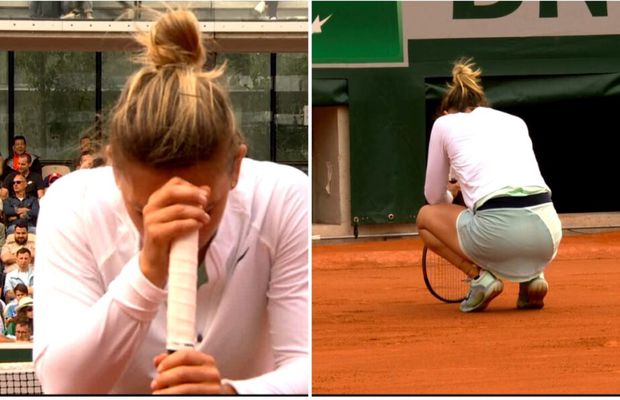 Șocant! Halep cade după setul 1 și este eliminată de o necunoscută în turul 2 la Roland Garros! Contraperformanță egalată după 7 ani