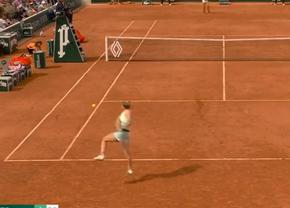 Simona Halep i-a cucerit pe francezi cu o execuție în stilul lui Monfils » „Superman backhand” în duelul cu Zheng de la Paris