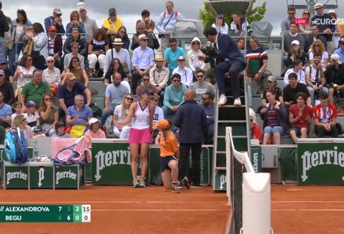 Irina Begu/ captură Eurosport