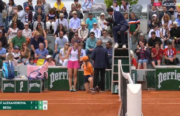 Irina Begu - Ekaterina Alexandrova 6-7, 6-3, 6-4 în turul doi la Roland Garros » Moment tensionat în setul 3