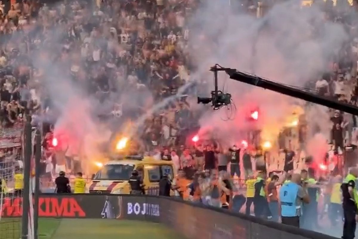 Scandal la finala Cupei Serbiei, Steaua Roșie - Partizan » Bătaie între ultrași și poliție + Antrenorul și-a dat demisia la final!