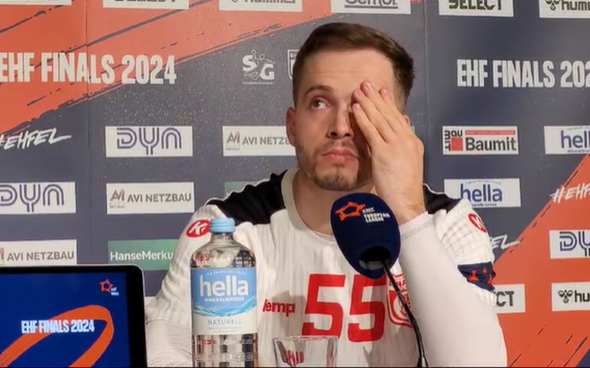 Andrii Akimenko, înmărmurit după eșecul suferit de Dinamo în Final Four-ul de la Hamburg