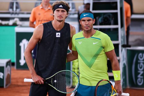 Alexander Zverev și Rafael Nadal la Roland Garros 2022 Foto: Imago