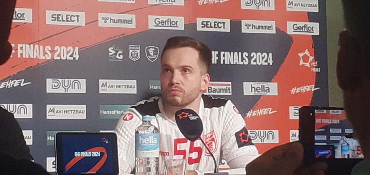 Andrii Akimenko, înmărmurit după eșecul suferit de Dinamo în Final Four-ul de la Hamburg