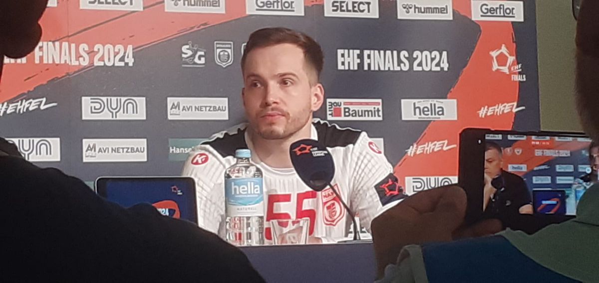 Andrii Akimenko, înmărmurit după eșecul suferit de Dinamo în Final Four-ul de la Hamburg