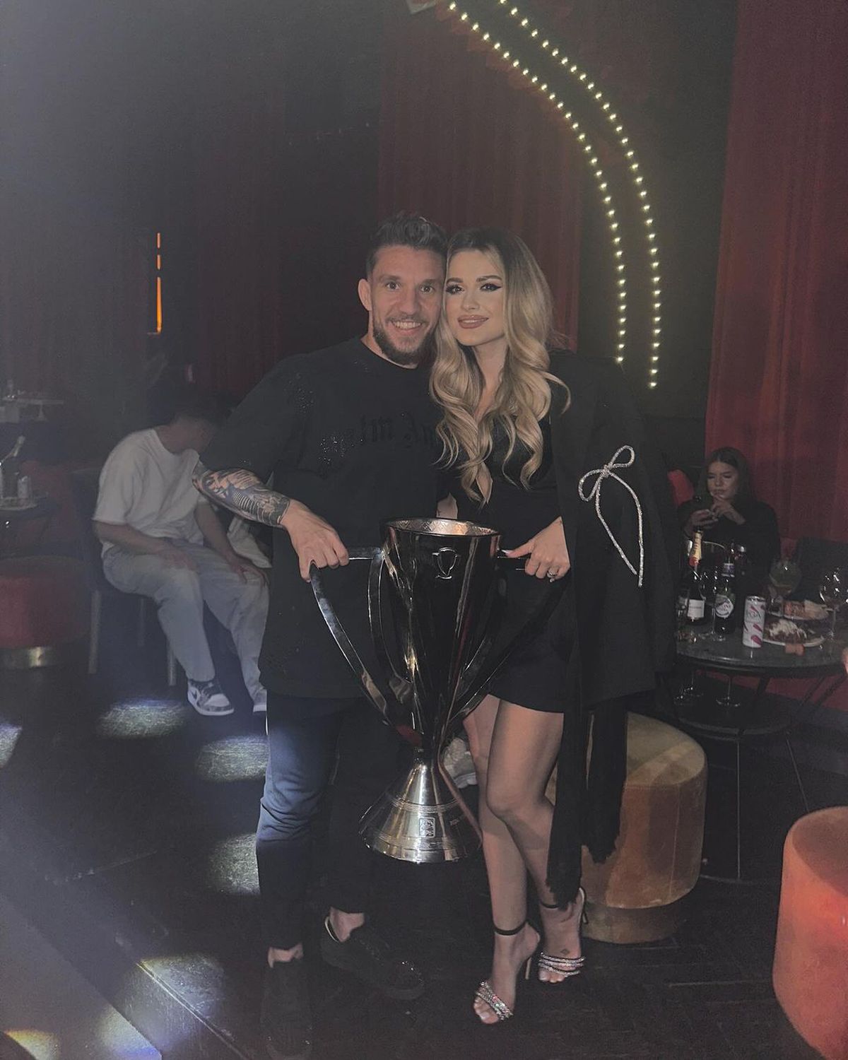 Alex Băluță și soția sa, Diana