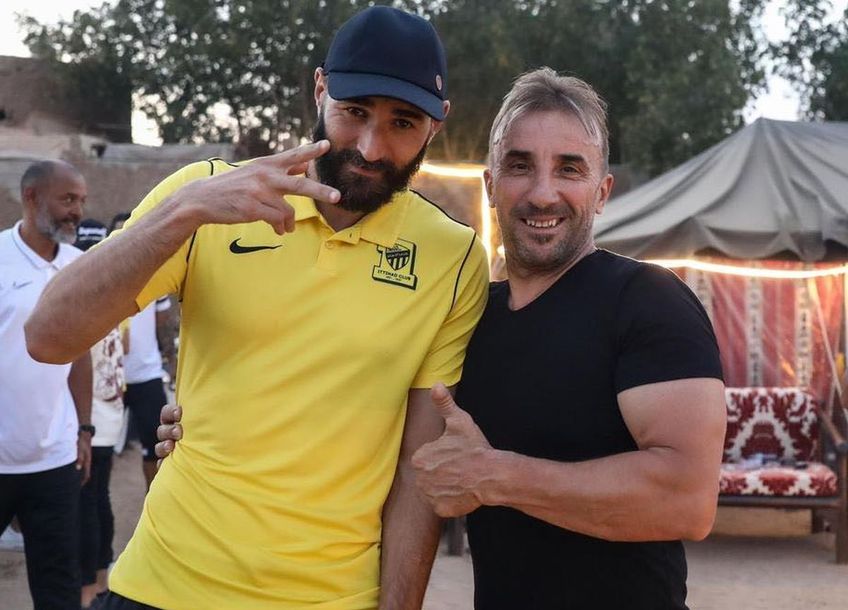 Ion Burchi, alături de Karim Benzema Foto: colecție personală