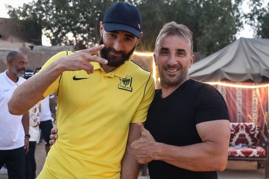 Ion Burchi, alături de Karim Benzema Foto: colecție personală