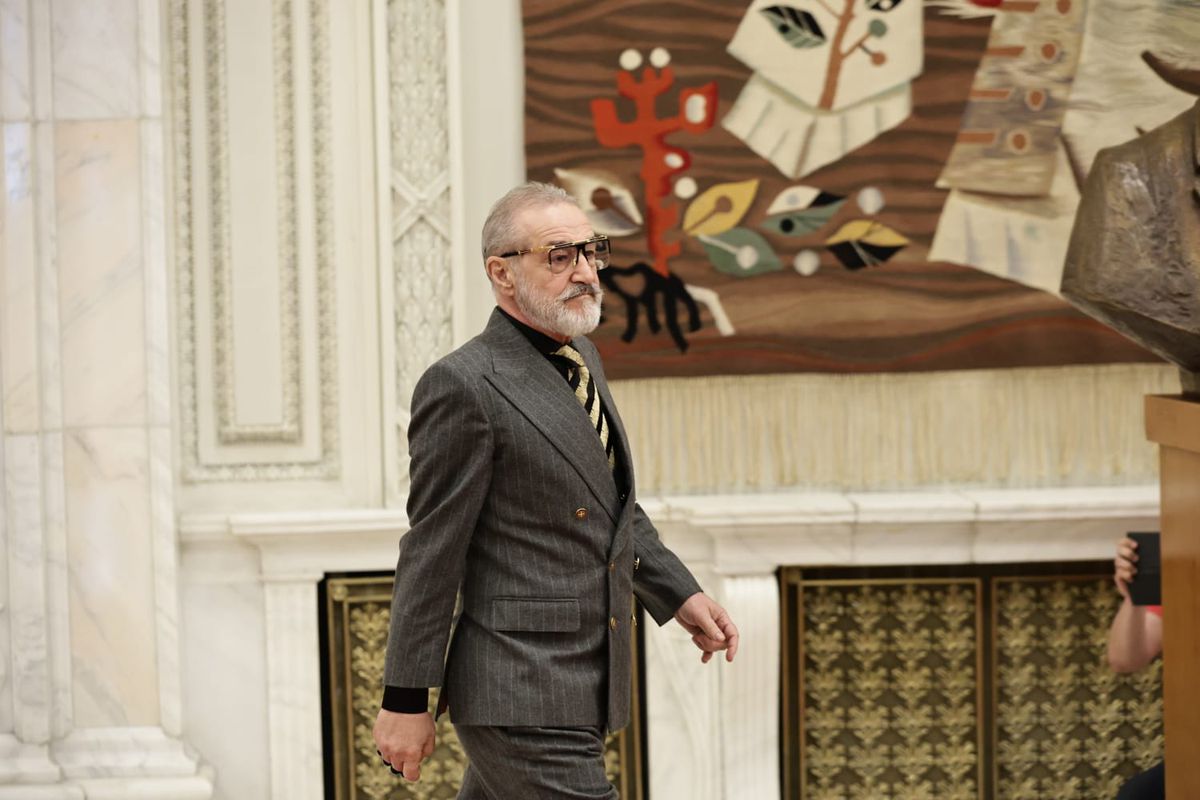 Gigi Becali, prezent la ceremonia de învestire a lui Nicușor Dan