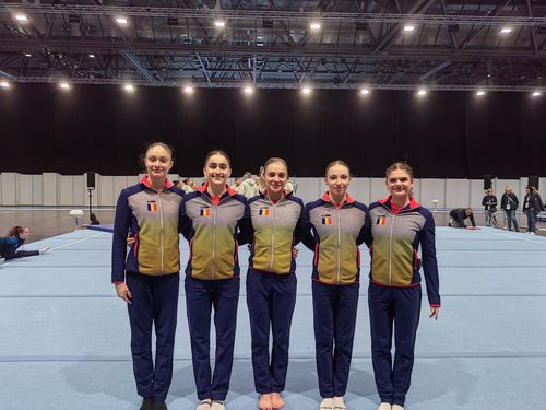 Echipa feminină de gimnastică a României, locul 4 la Campionatele Europene/Foto: Facebook (Federația Română de Gimnastică)