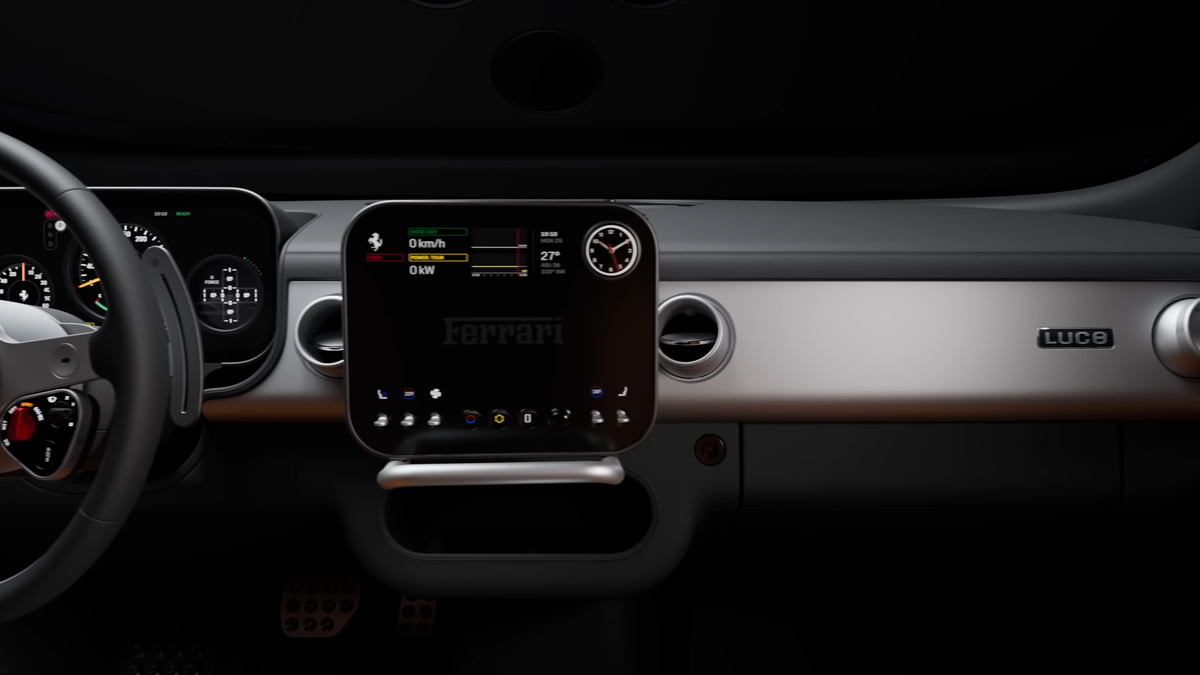 Noul Ferrari Luce, primul model full-electric din istoria mărcii italiene, a fost dezvăluit în prezența președintelui Italiei