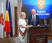 Viorel Hizo, la ceremonia în care a fost numit cetățean de onoare al Sibiului // foto: sibiu100.ro