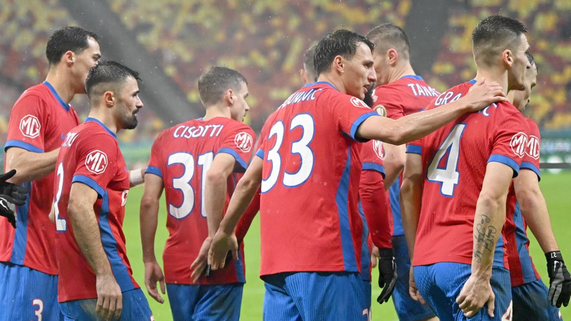 Șase jucători FCSB la final de contract după barajul cu Dinamo, discuții despre prelungire contract și viitorul echipei în sezonul următor. | sursa foto: Gazeta Sporturilor