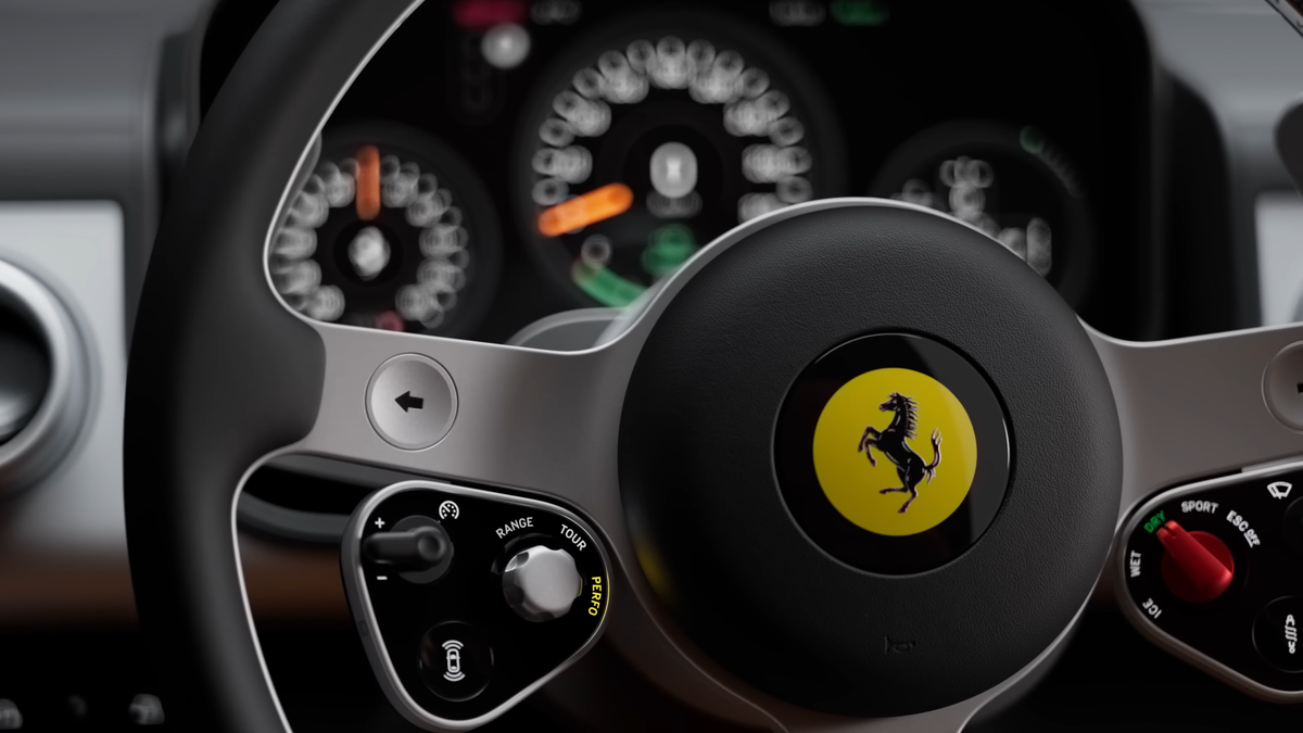 Noul Ferrari Luce, primul model full-electric din istoria mărcii italiene, a fost dezvăluit în prezența președintelui Italiei