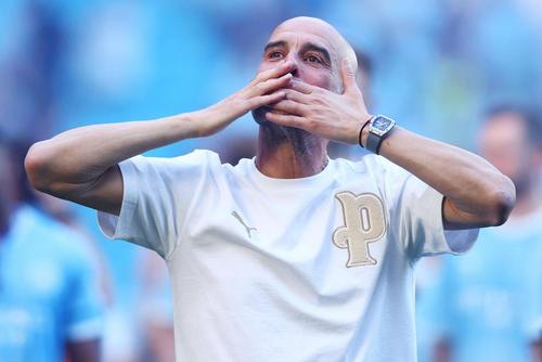 Pep Guardiola, în lacrimi la despărțirea de Manchester City / Foto: Imago Images