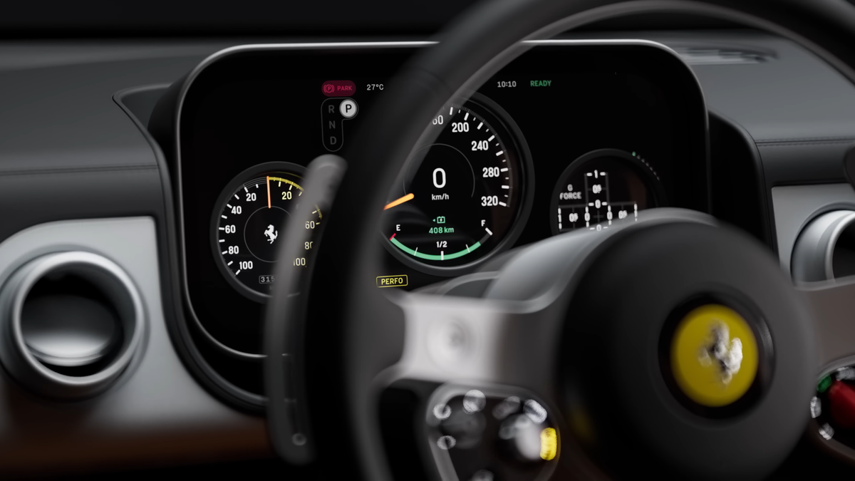 Noul Ferrari Luce, primul model full-electric din istoria mărcii italiene, a fost dezvăluit în prezența președintelui Italiei