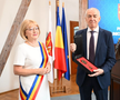 Viorel Hizo, la ceremonia în care a fost numit cetățean de onoare al Sibiului // foto: sibiu100.ro