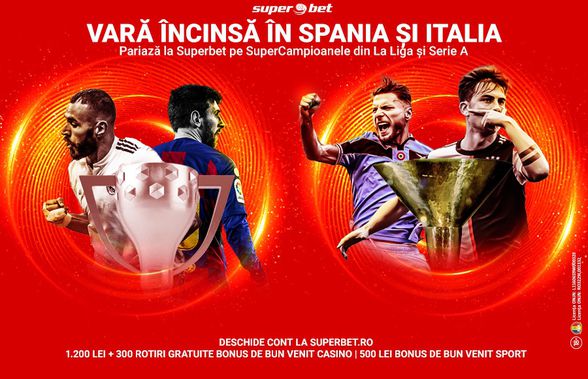 Real sau Barcelona? Juventus sau Lazio? Pariază la Superbet pe campioanele din La Liga și Serie A