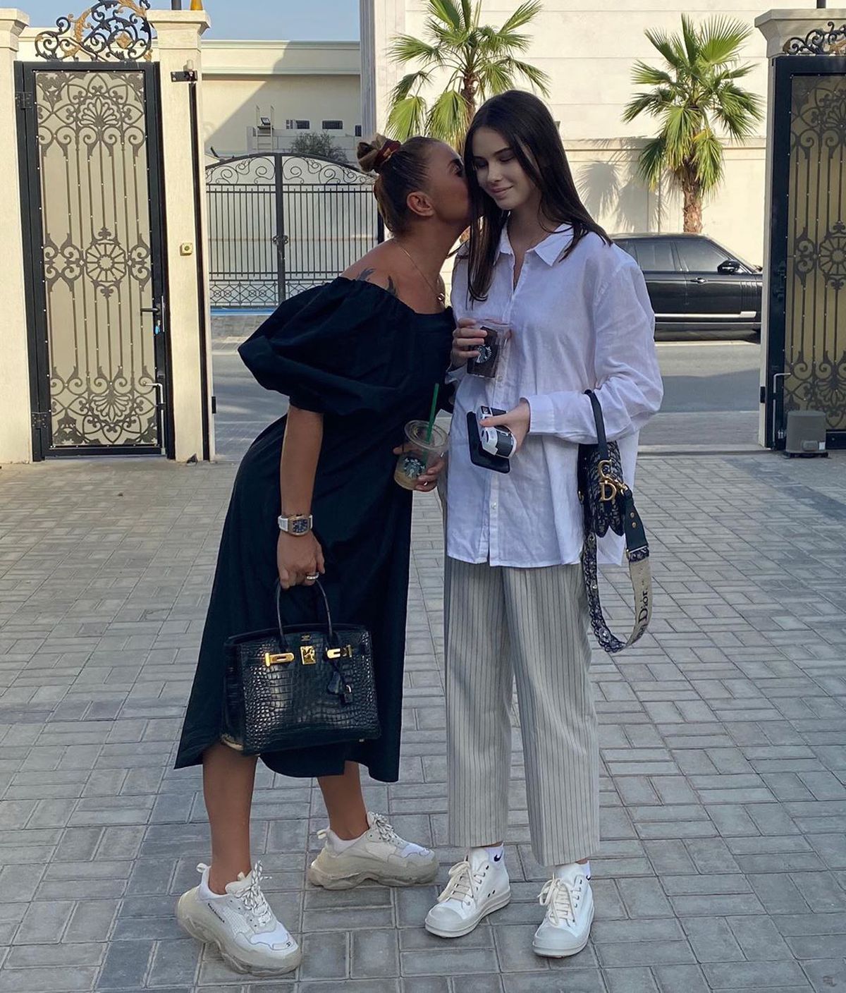 HERMANNSTADT. Din vacanță, Rebecca Dumitrescu a oferit primele declarații de când a intrat în fotbal: „Sunt cu David, dar am văzut meciul”