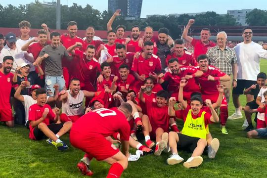 Constantin Anghelache, la petrecerea de promovare a lui CS Dinamo / Captură Facebook