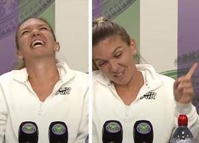 Hohote de râs în conferința lui Halep de la Wimbledon: „Ce naiba a fost asta?”