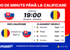 Slovacia – România: Generaţia de Suflet, la 90 de minute de o calificare istorică