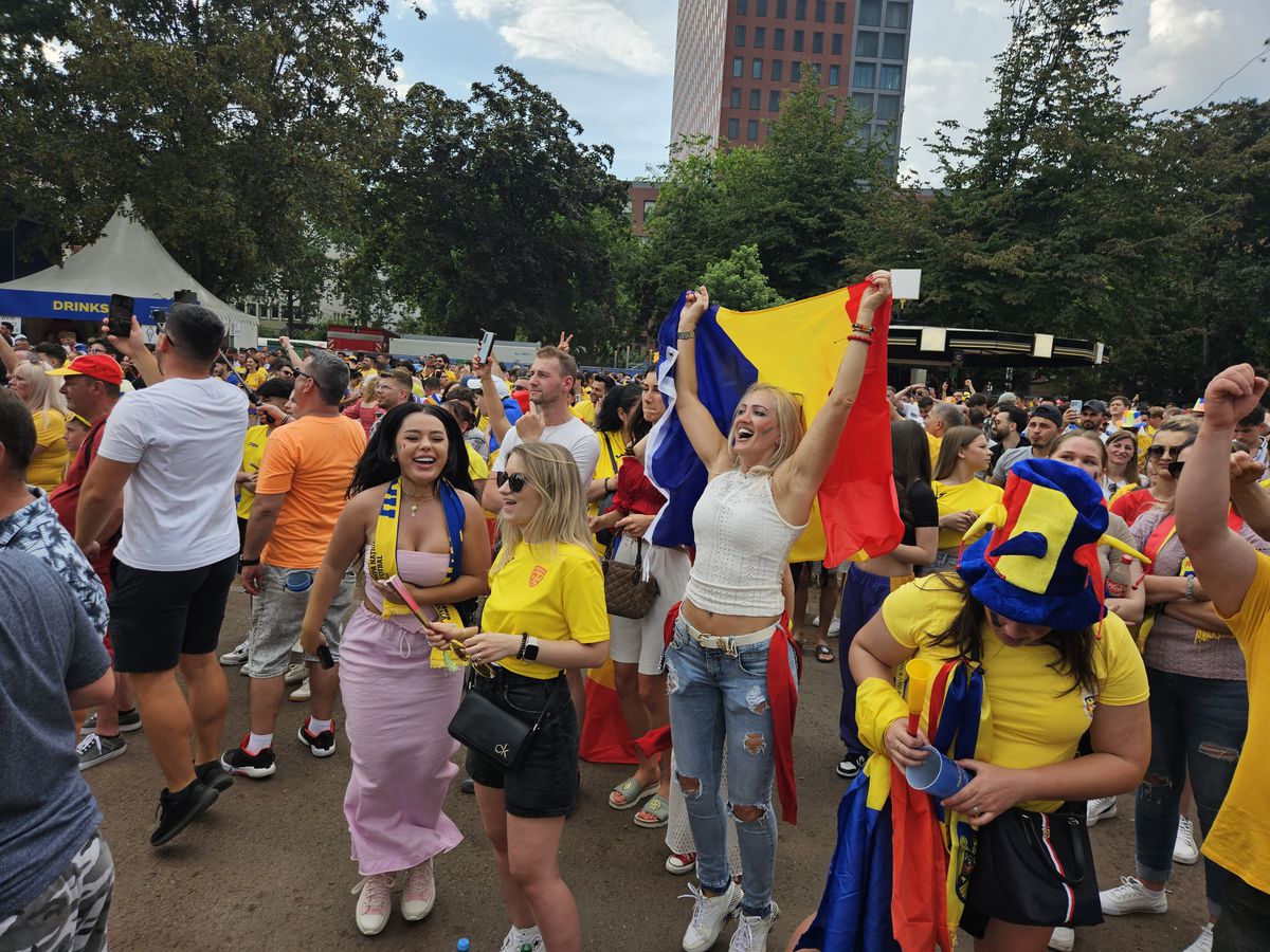 România are cele mai spectaculoase susținătoare! Imagini din fan zone-ul din Frankfurt