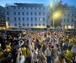 Suporterii naționalei au sărbătorit la Universitate calificarea în optimile de la Euro 2024 / foto: Ionuț Iordache