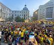 Suporterii naționalei au sărbătorit la Universitate calificarea în optimile de la Euro 2024 / foto: Ionuț Iordache