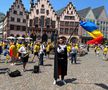 Atmosferă ca „acasă” la Frankfurt. Suporterii „tricolorilor” au luat cu asaltul orașul-port