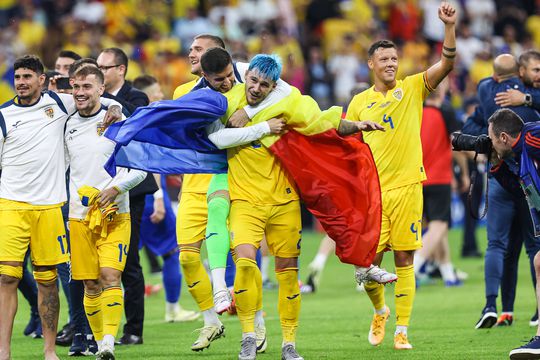 Bucuria României, după egalul cu Slovacia, foto: Imago Images