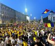Suporterii naționalei au sărbătorit la Universitate calificarea în optimile de la Euro 2024 / foto: Ionuț Iordache