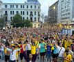 Suporterii naționalei au sărbătorit la Universitate calificarea în optimile de la Euro 2024 / foto: Ionuț Iordache