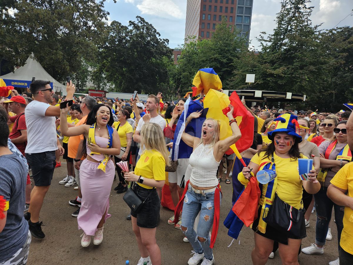 Splendoare galbenă la Frankfurt » Românii au luat cu asalt Germania: imagini nebune cu sărbătoarea fanilor după calificarea naționalei