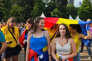 România are cele mai spectaculoase susținătoare! Imagini din fan zone-ul din Frankfurt