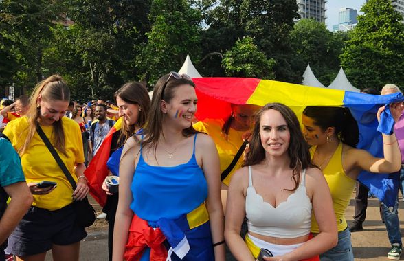 România are cele mai spectaculoase susținătoare! Imagini din fan zone-ul din Frankfurt