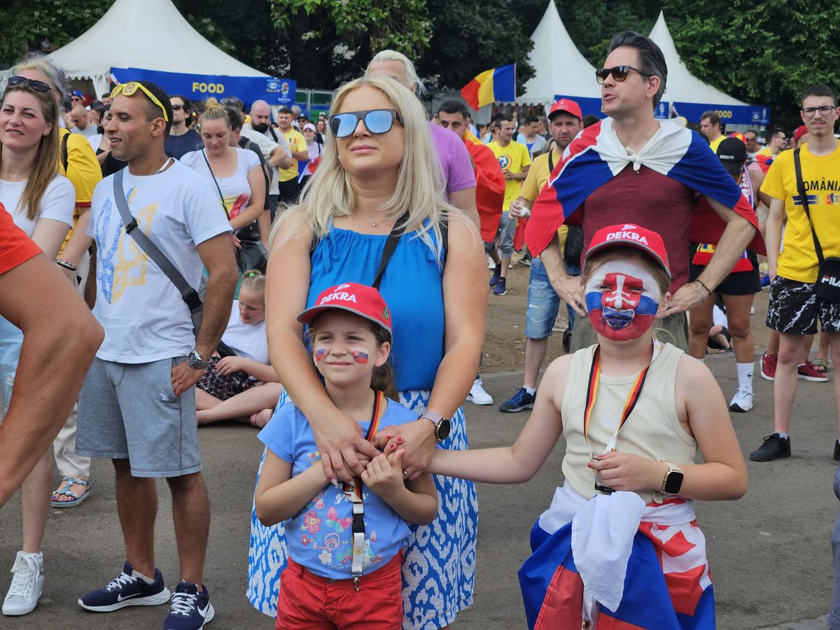 Imagini din fan zone-ul din Frankfurt