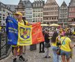 Splendoare galbenă la Frankfurt » Românii au luat cu asalt Germania: imagini nebune cu sărbătoarea fanilor după calificarea naționalei