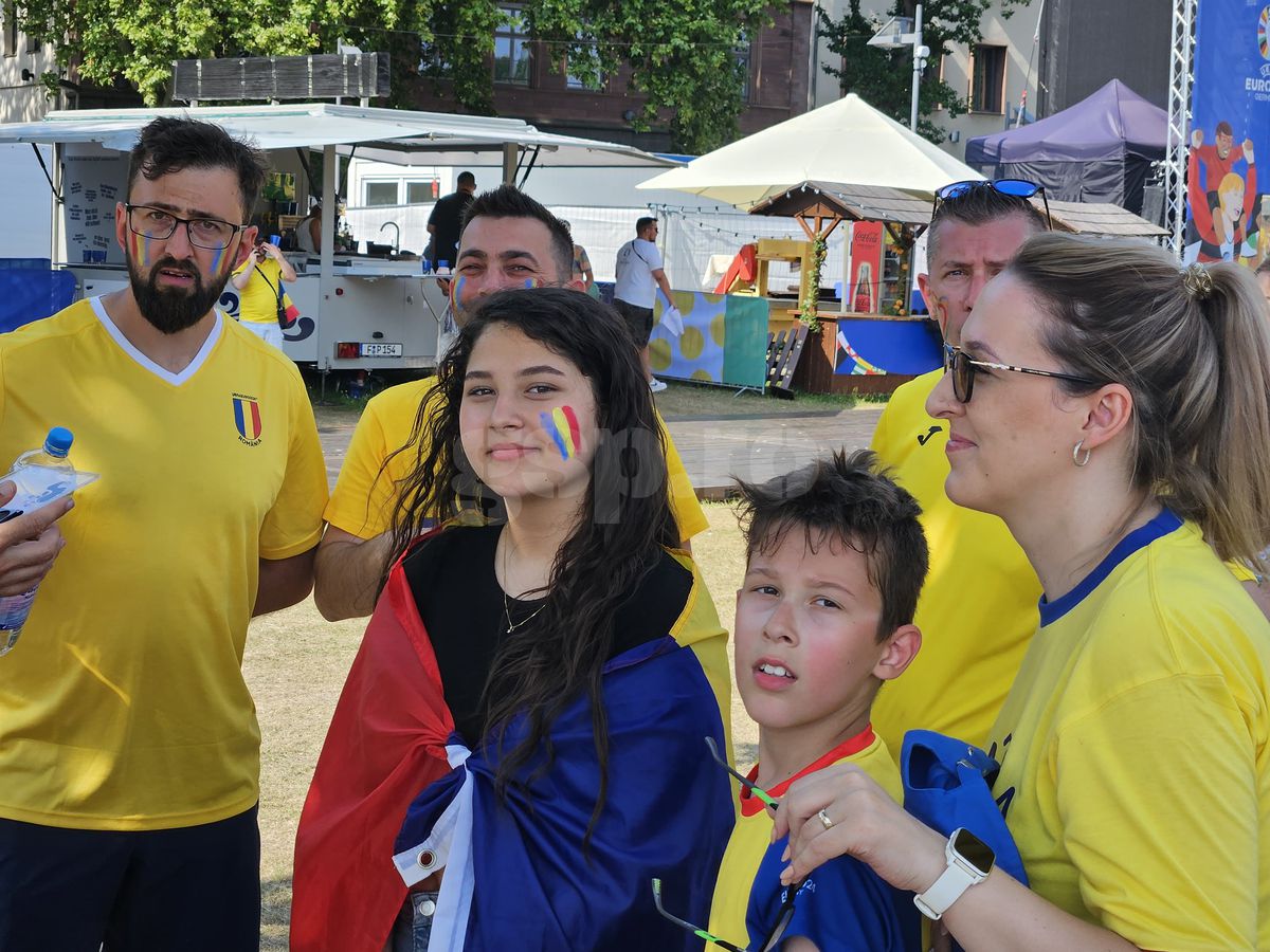 Fanii României au sărbătorit în piața din Frankfurt calificarea în optimile EURO 2024
