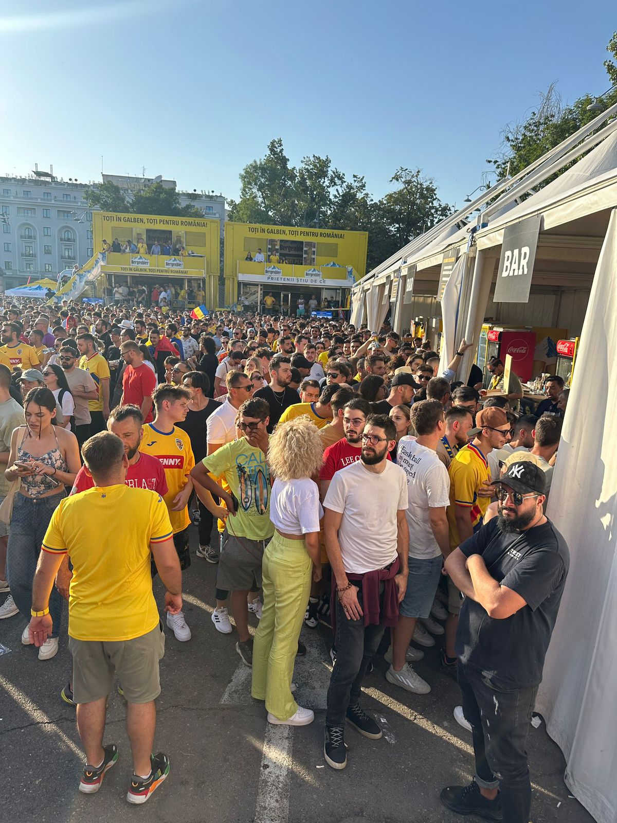 România are cele mai spectaculoase susținătoare! Imagini din fan zone-ul din Frankfurt