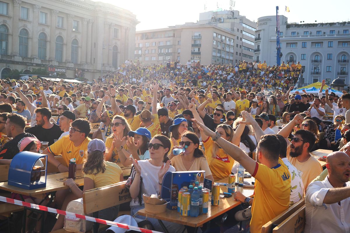 România are cele mai spectaculoase susținătoare! Imagini din fan zone-ul din Frankfurt