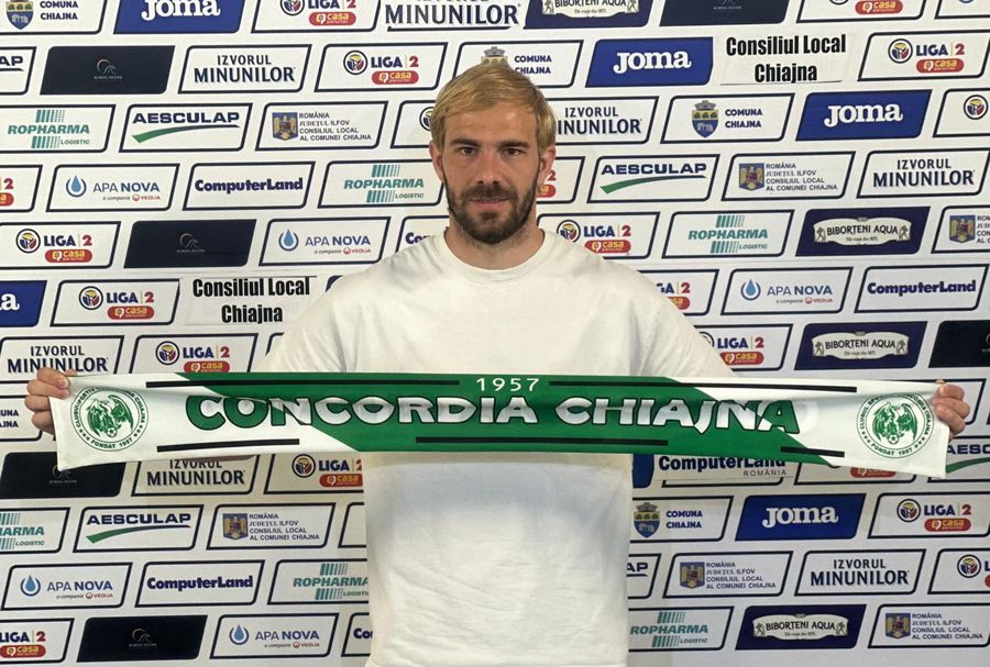 Mihai Bălașa a fost prezentat la Concordia Chiajna. FOTO: Facebook Mihai Bălașa a plecat de la Farul și a fost prezentat în Liga 2