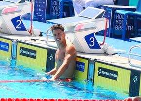 Denis Popescu, record național la 100 m fluture la Campionatele Europene U23 » Sportivul de 21 de ani s-a calificat în finală