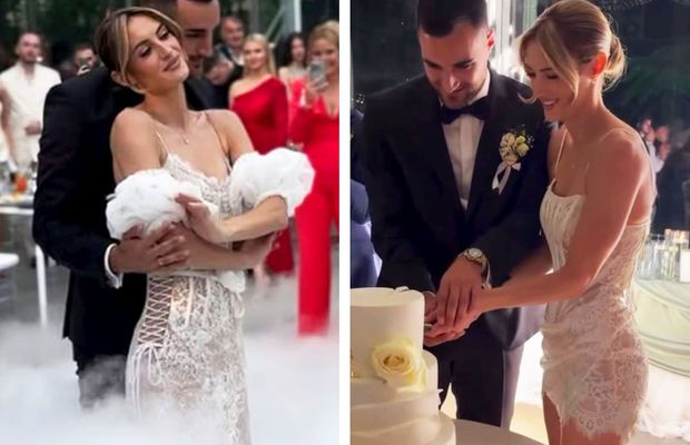 Noua handbalistă a vicecampioanei României, nuntă de vis în Muntenegru! Alegere curajoasă pentru rochie + imagini tari de la petrecerea „burlăcițelor”