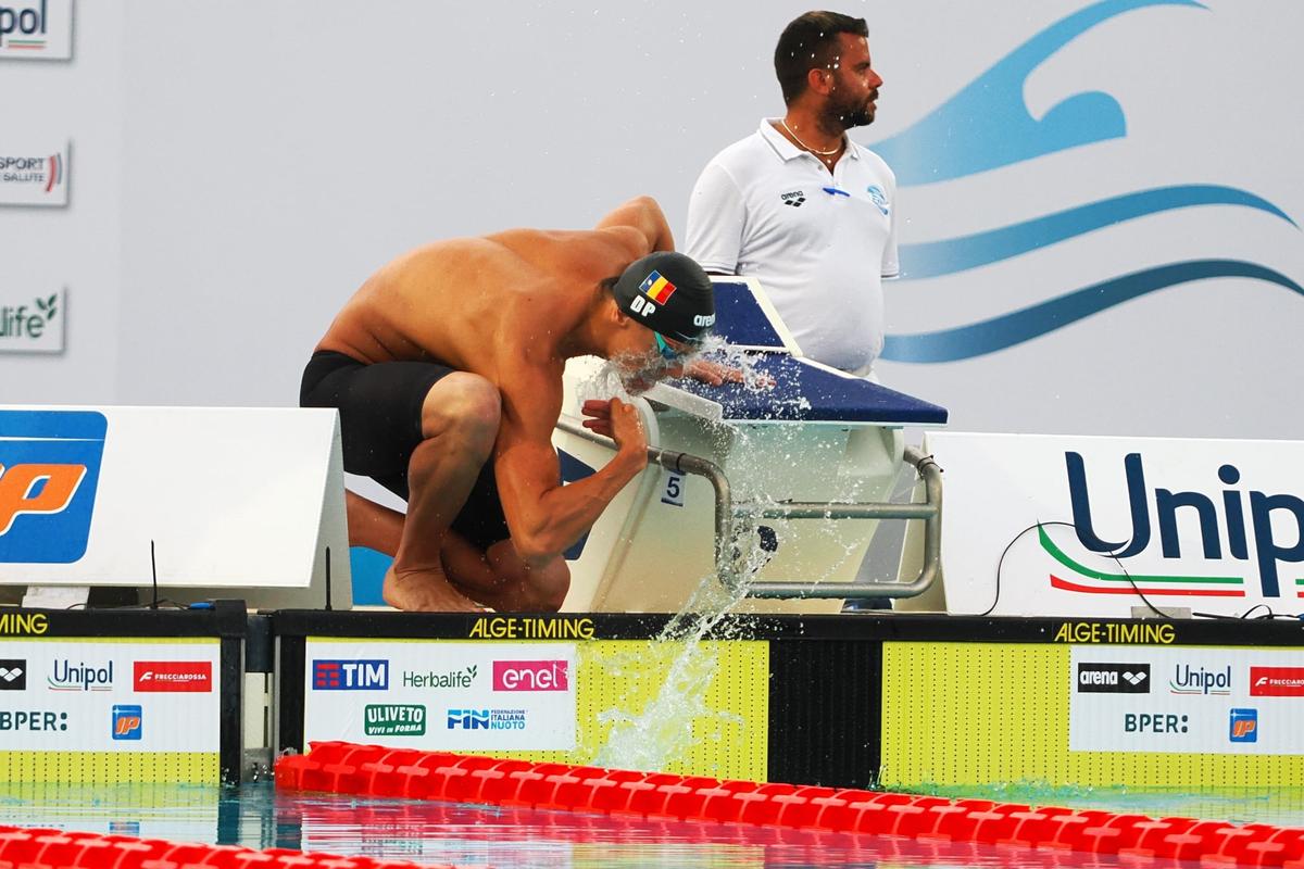 David Popovici, în finala la 50 metri liber de la Trofeul Settecolli